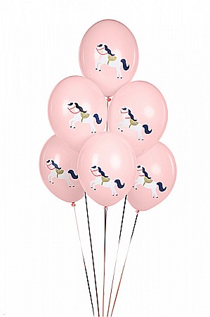 PD BALOANE Balloons 30cm, Little horse, Pastel Pale Pink, 6/set SB14P-316-081J-6 [1]