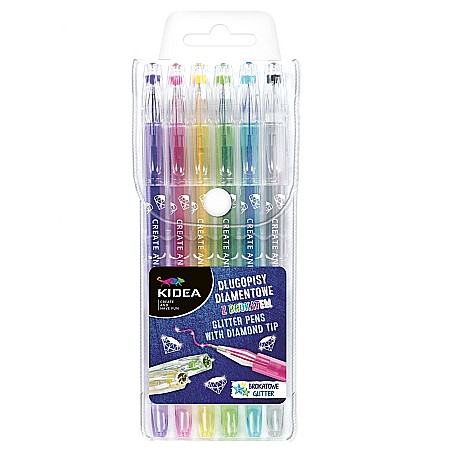 INSTRUMENTE DE SCRIS - DE PIX VARF DIAMANT GLITTER 6/SET KIDEA DDB6KA
