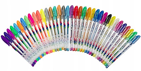 DE PIX GEL FLOURESCENT, GLITTER, METALIC 36/SET KIDEA DZ36KA [1]