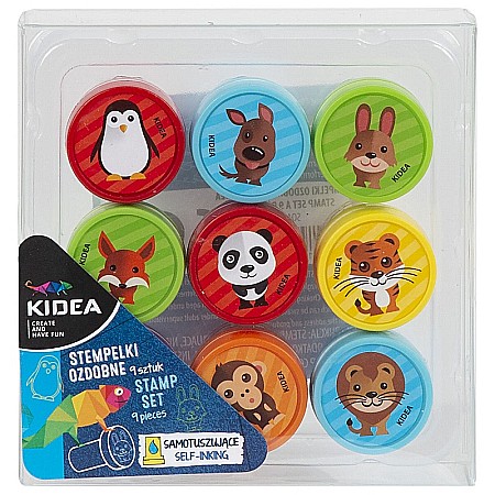 Stampile si Accesorii - DE STAMPILE KIDEA 9/SET MIX ANIMALUTE SOA9KA