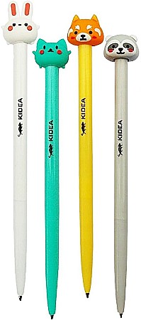 Instrumente pentru scris kids - DE PIX RETRACTABIL 4 MODELE ANIMALUTE KIDEA DAFBKAD