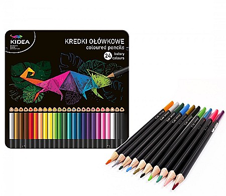 DE CREIOANE COLORATE TRIUNGHIULARE CUTIE METAL CULORI INTENSE 24/SET KIDEA KTMP24KA [1]