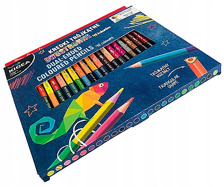 DE CREIOANE COLORATE TRIUNGHIULARE 2 CAPETE 24/SET KIDEA KTD48KKA [2]