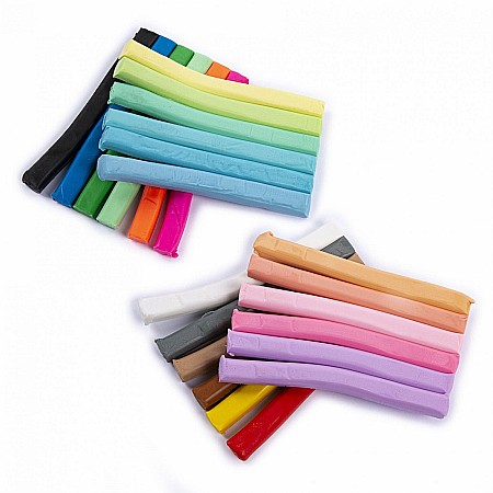 DE PLASTILINA 200GR 24 CULORI KIDEA PASTEL PP24KA [2]