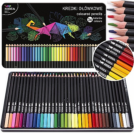 DE CREIOANE COLORATE TRIUNGHIULARE CUTIE METAL CULORI INTENSE 36/SET KIDEA KTMP36KA [1]