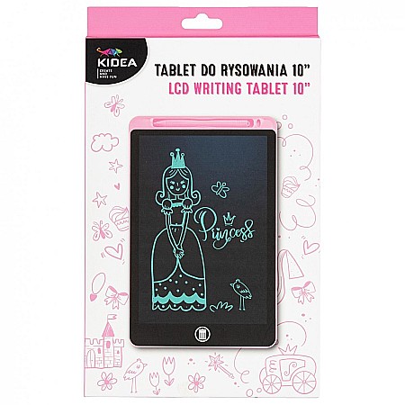 Tablite magice pentru desenat - DE TABLETA LCD 10 inch PENTRU SCRIS SI DESENAT 26.8*17.5CM ROZ KIDEA TR10CKA