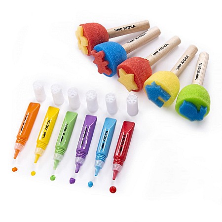 DE KIT CREATIV CARIOCI SI STAMPILUTE 11 PIESE KIDEA ZFS11KA [1]