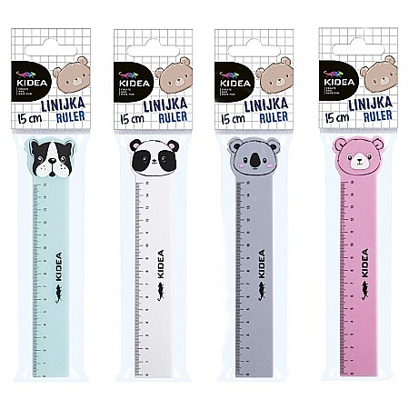 DE RIGLA 15CM CULORI PASTEL 4 MODELE KIDEA LF15CMKA [1]