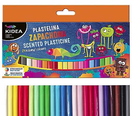 DE PLASTILINA PARFUMATA 24 CULORI KIDEA PZA24KA [1]