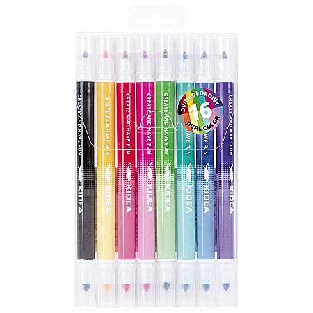 RECHIZITE SCOLARE - DE CARIOCA BICOLORA KIDEA 8/SET 16 CULORI FD16KKA