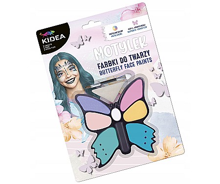 DE SET PICTURA PE FATA CU BURETE SI APLICATOR 7 CULORI FLUTURI KIDEA FDTM8KKA [1]