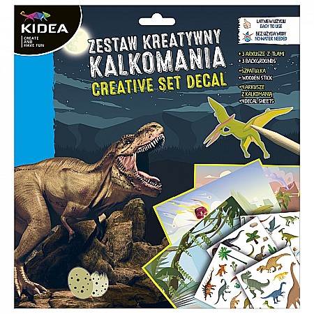 Stickere pt copii - DE STICKERE TRANSFERABILE DINOZAURI KIDEA ZKRKAKA