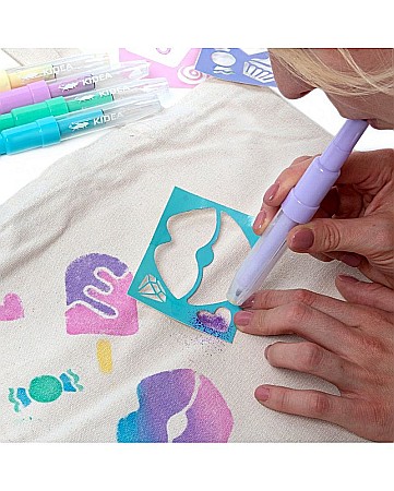 DE MARKERE SPRAY PENTRU TEXTILE 5 CULORI/SET PASTEL SWEET LOVE KIDEA MTSSSW5KA [1]