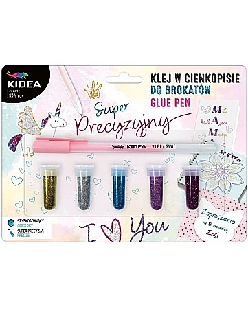 DE SET CREATIV KIDEA PIX CU LIPICI SI SCLIPICI IN 5 CULORI PK5BKA [0]