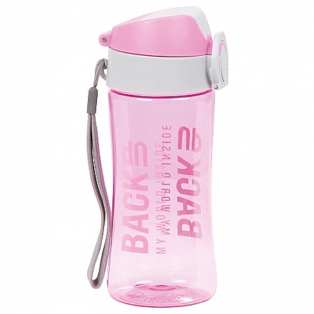 Sticle/ Cutii/ Pusculite/ Suporturi - DE STICLA APA BACKUP 400ML ROZ PASTEL BB6A36