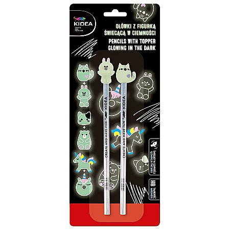 DE CREION HB 2/SET ANIMALUTE GLOW IN THE DARK KIDEA OFS2KA [1]