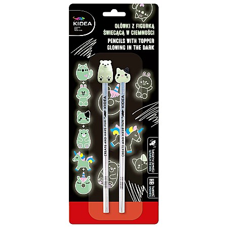 DE CREION HB 2/SET ANIMALUTE GLOW IN THE DARK KIDEA OFS2KA [2]