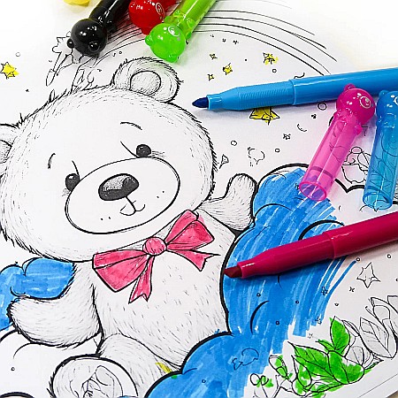 DE MARKER 6/SET CULORI ASORTATE URSULETI KIDEA FMI6KKA [4]