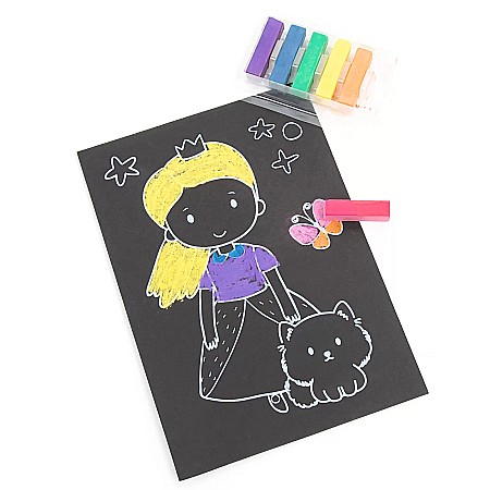 DE SET DESEN 6 CULORI PASTELURI CRETATE PRINCESS KIDEA ZRPKKA [2]