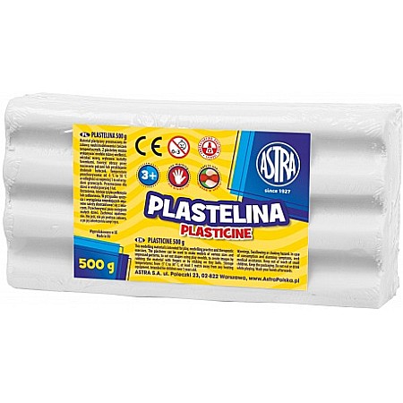 RECHIZITE SCOLARE - AS PLASTILINA ASTRA 500GR ALB 303117002