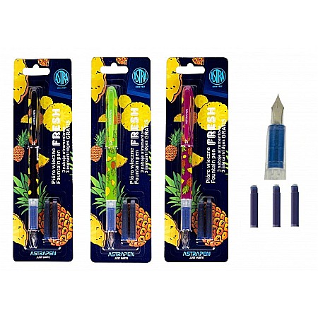 RECHIZITE SCOLARE - AS STILOU ASTRA FRESH + 3 PATROANE CERNEALA 203120004