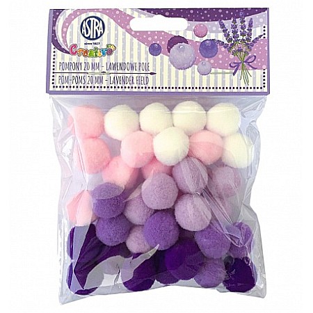 HOBBY - AS POMPOM 20MM MIX LAVANDA 335121022