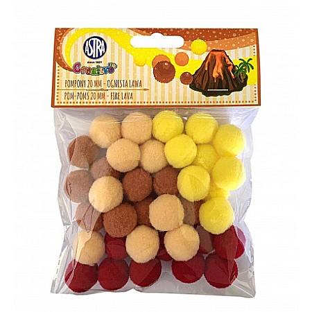 HOBBY - AS POMPOM 20MM MIX MARO 335121023