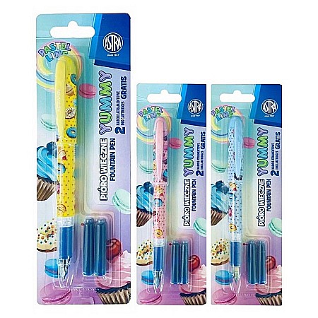 RECHIZITE SCOLARE - AS STILOU ASTRA YUMMY PASTEL + 2 PATROANE CERNEALA 203022017