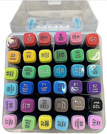 AS MARKERE TRIUNGHIULARE 2 CAPETE VF.PENSULA si VF.FIN 36 CULORI/SET PASTEL 207023905 [2]