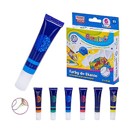 Vopsele pentru textile - AS VOPSEA TEXTILE CREATIVO 6/SET 15ML 301122016
