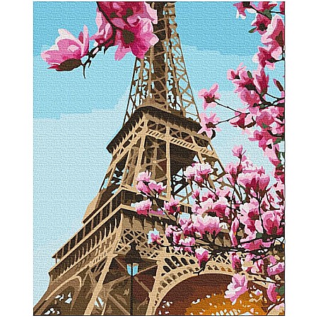 Pictura pe numere - AS PANZA PICTURA PE NUMERE 40*50CM CU VOPSELE SI PENSULE, TURNUL EIFFEL 801022902