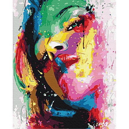 Pictura pe numere - AS PANZA PICTURA PE NUMERE 40*50CM CU VOPSELE SI PENSULE, PORTRET MODERN 801022905