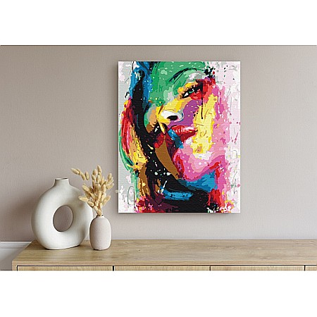 AS PANZA PICTURA PE NUMERE 40*50CM CU VOPSELE SI PENSULE, PORTRET MODERN 801022905 [4]