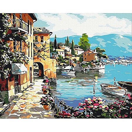 Pictura pe numere - AS PANZA PICTURA PE NUMERE 40*50CM CU VOPSELE SI PENSULE, VACANTE 801022908