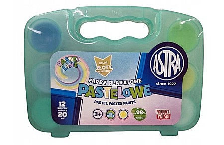 RECHIZITE SCOLARE - AS GUASE ACRIL ASTRA 12/SET 20ML CULORI PASTEL 301123003