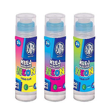 ARTICOLE DE BIROU - AS LIPICI ASTRA LICHID CULORI NEON 50ML 401023005