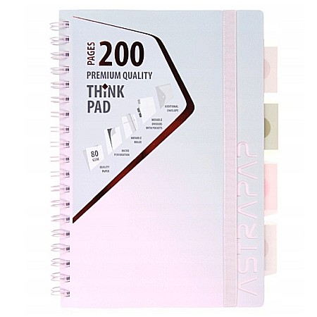 AS CAIET A4 PP SPIRA 200F CU ELASTIC, RIGLA SI 3 SEPARATOARE, OMBRE LINE PATRATELE 104023007 [0]