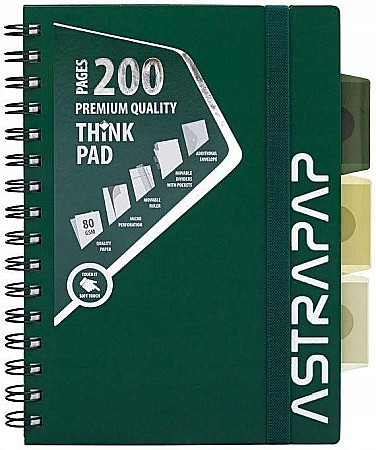 AS CAIET A4 PP SPIRA 200F CU ELASTIC, RIGLA SI 3 SEPARATOARE, OMBRE LINE PATRATELE 104023007 [3]