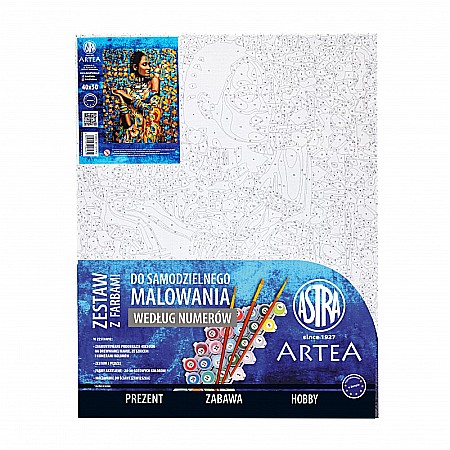 AS PANZA PICTURA PE NUMERE 40*50CM CU VOPSELE SI PENSULE, SPLENDOAREA INDIEI 801023902 [1]