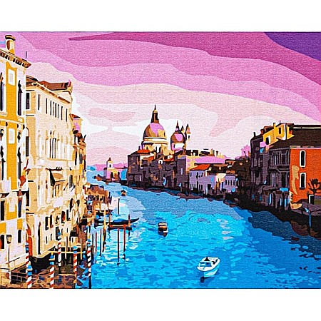 Pictura pe numere - AS PANZA PICTURA PE NUMERE 40*50CM CU VOPSELE SI PENSULE, PEISAJ VENETIAN 801023907