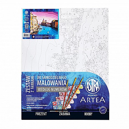 AS PANZA PICTURA PE NUMERE 40*50CM CU VOPSELE SI PENSULE, PEISAJ VENETIAN 801023907 [1]