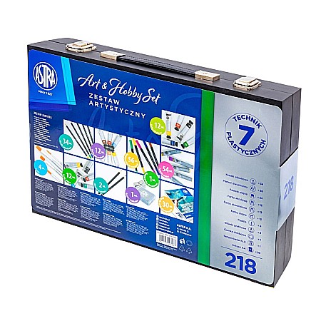 AS SET ASTRA ART&HOBBY 218 PIESE CU VALIZA LEMN 602124001 [2]