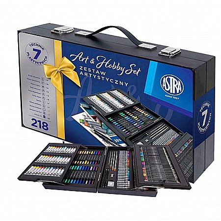 AS SET ASTRA ART&HOBBY 218 PIESE CU VALIZA LEMN 602124001 [5]