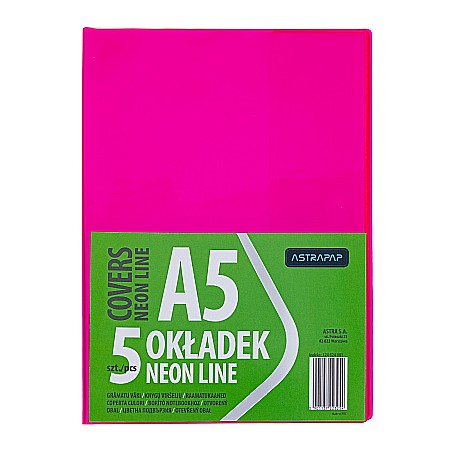AS COPERTA PLASTIC A5 CULORI NEON 5/SET 124024001 [4]