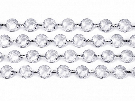 Bannere/ Ghirlande/ Cordoane - PD GHIRLANDA DIN CRISTALE, transparent, 1 metru, CC01