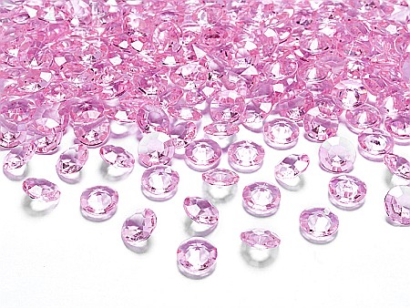 ARTICOLE PARTY - PD CONFETTI DIAMANTE, Diamond confetti, light pink, 12mm 100/SET ADC12-081J