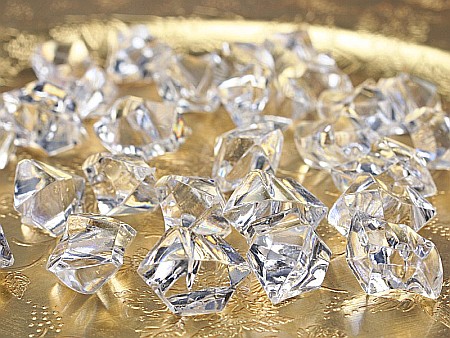 PD DECORATIUNI, Crystal ice, colourless, 25 x 21mm 50/set AC25-099 [2]