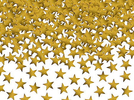 HOBBY - PD CONFETTI, Confetti Stars, gold, 10mm, 30g KONS6