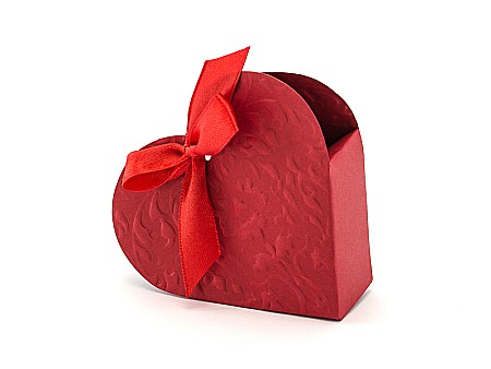 HARTIE PRODUSE DIN HARTIE - PD CUTIE Boxes Heart, red 10/SET PUDP11