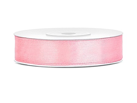 HOBBY - PD BANDA SATIN, Satin Ribbon, light pink, 12mm/25m TS12-081J